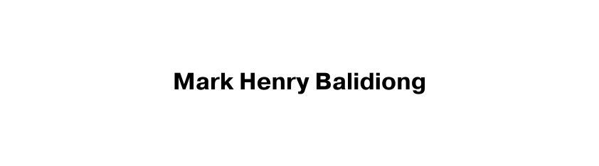Mark Henry Balidiong